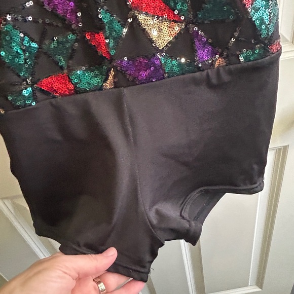 Like new XL girl’s 3 piece dance costume. Halter  leotard with  short & 2 skirts - Picture 8 of 16
